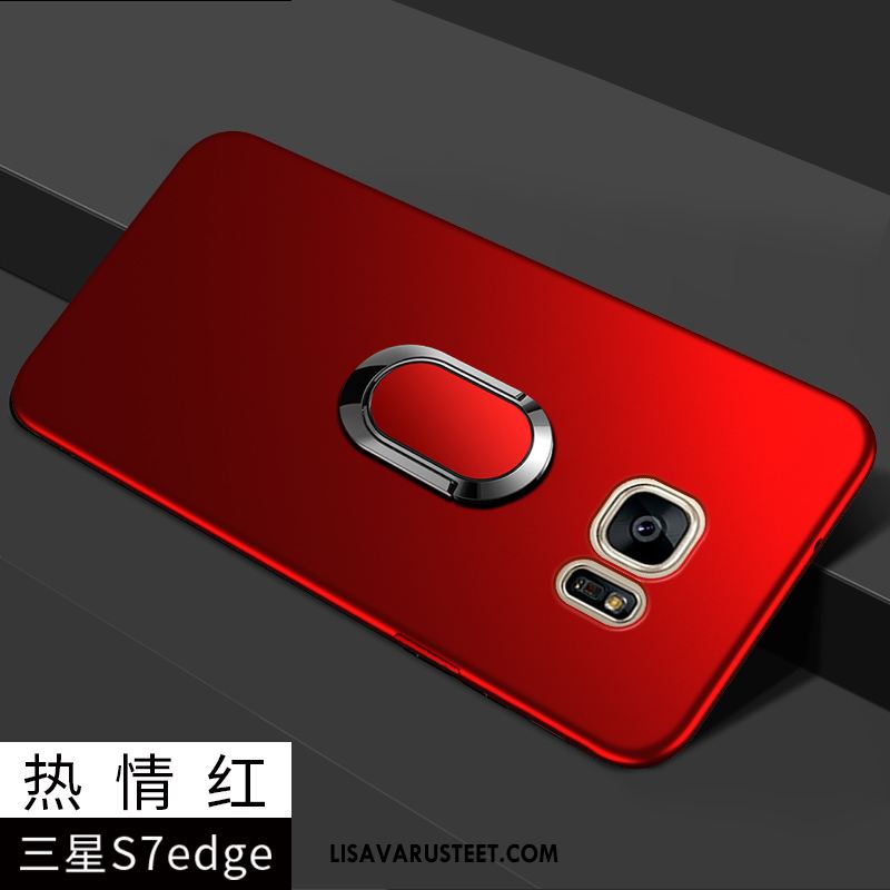 Samsung Galaxy S7 Edge Kuoret Tähti Murtumaton Pehmeä Neste Punainen Silikoni Myynti