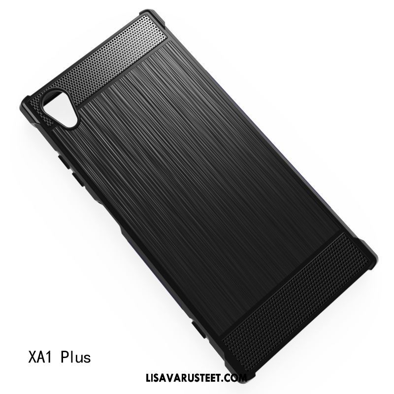 Sony Xperia Xa1 Plus Kuoret Musta Suojaus Pehmeä Neste Puhelimen Silikoni Halpa