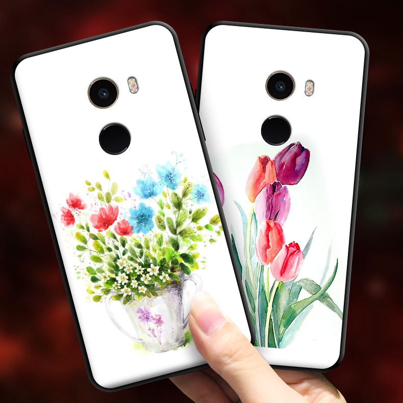Xiaomi Mi Mix 2 Kuoret Ripustettavat Koristeet Kohokuviointi Pieni Kukka Valkoinen Halvat