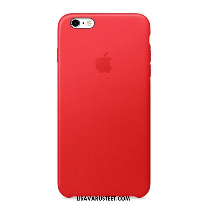 iPhone 6 / 6s Plus Kuoret Nahkakotelo Puhelimen Punainen Aito Nahka Kuori Verkossa