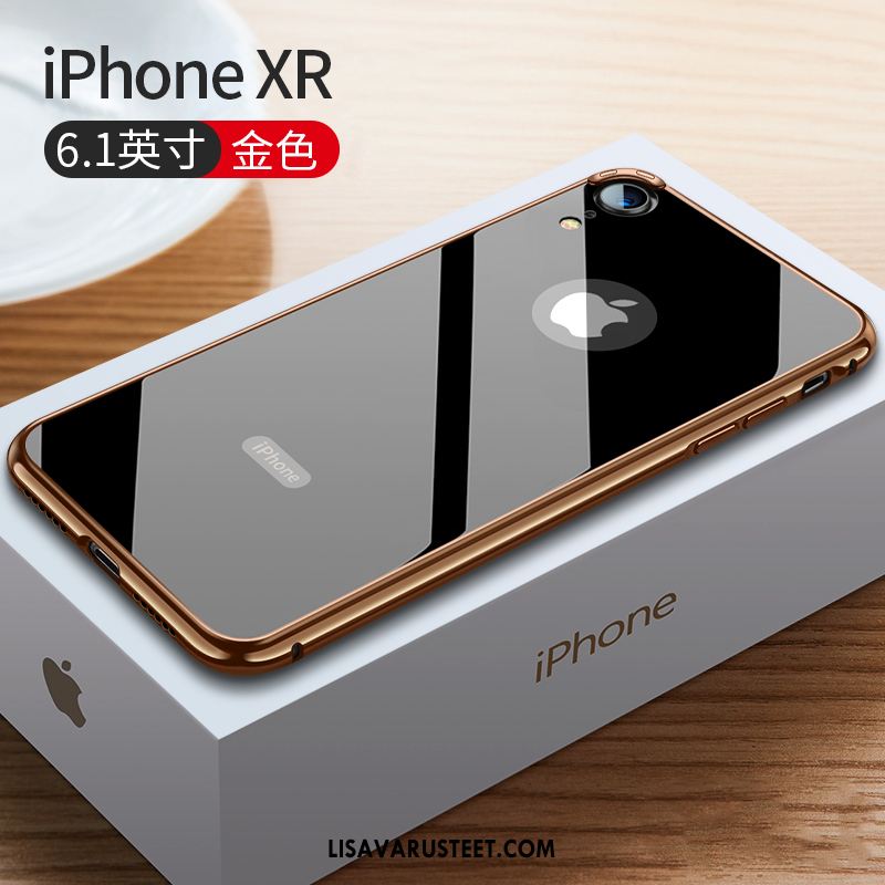 iPhone Xr Kuoret Kehys Murtumaton Lasi Metalli Ohut Kuori Halpa