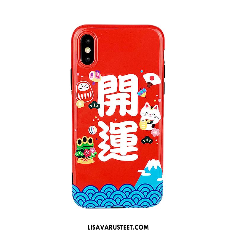 iPhone Xs Kuoret Rikkaus Punainen Rakastunut Kiinalainen Tyyli Puhelimen Halvat