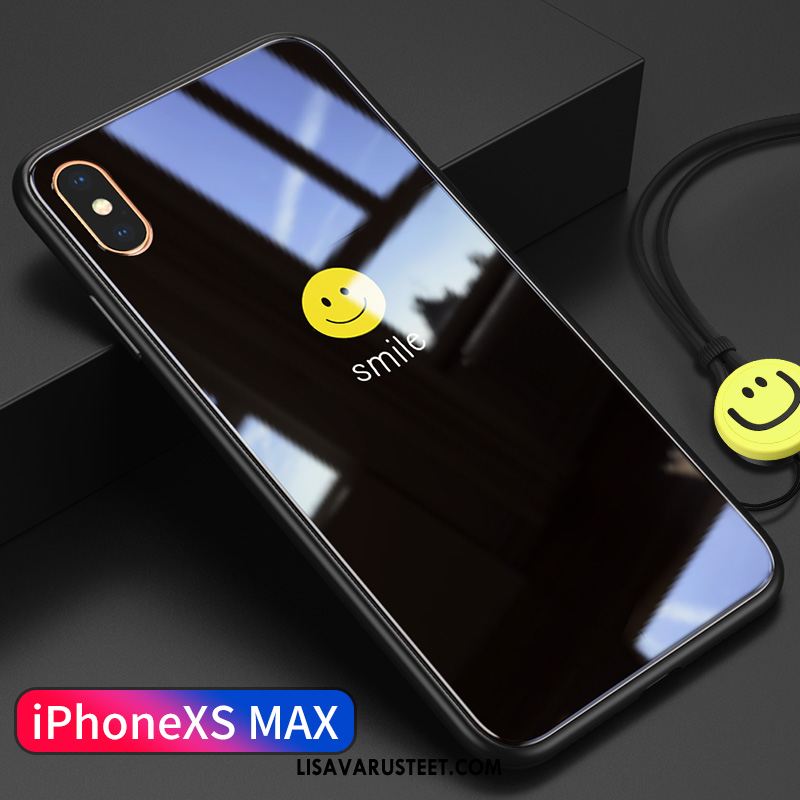 iPhone Xs Max Kuoret Murtumaton Puhelimen Valkoinen Lasi Tide-brändi Kuori Verkossa