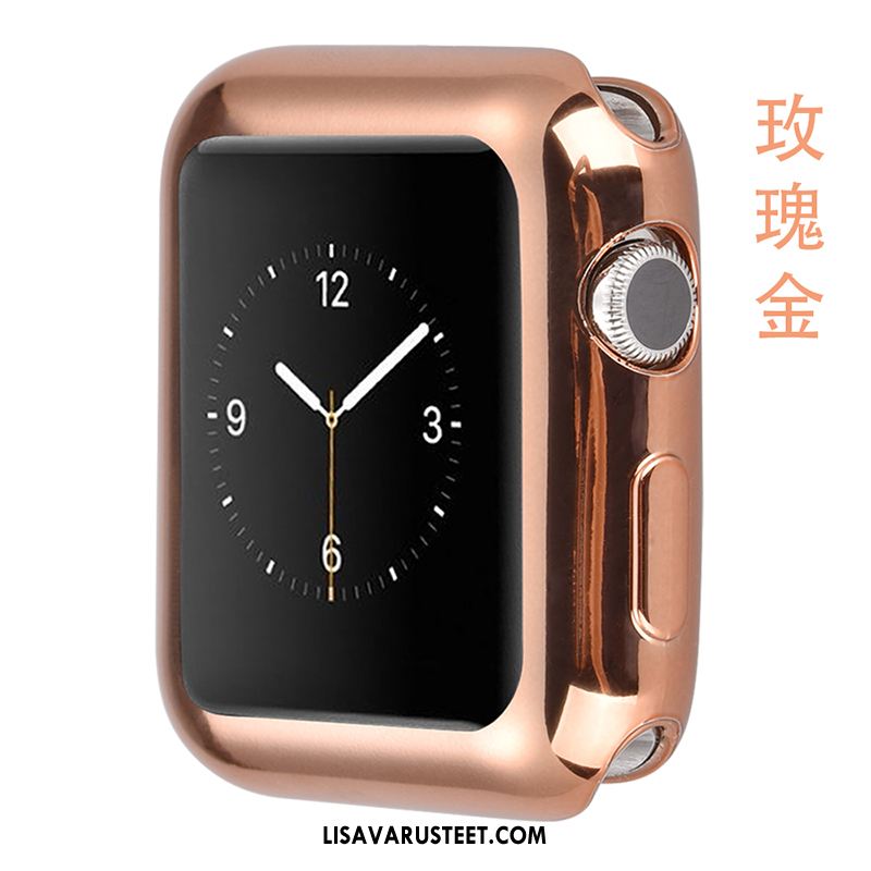 Apple Watch Series 2 Kuoret Silikoni Kuori Suojaus Murtumaton Musta Halpa