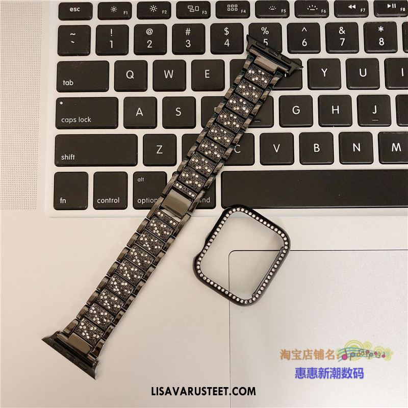 Apple Watch Series 3 Kuoret Rhinestone Inlay Musta Kuori Myynti