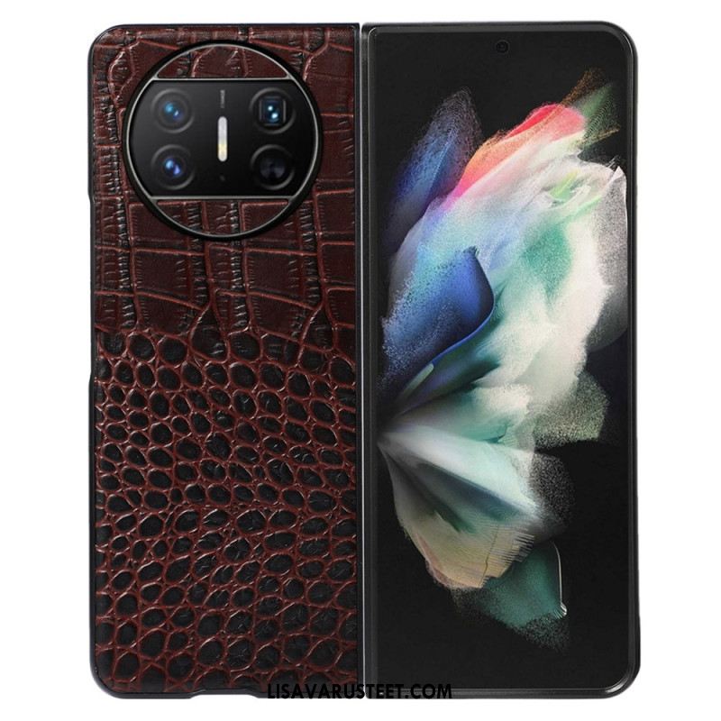 Case Huawei Mate X3 Puhelinkuoret Aitoa Krokotiilinnahkaa