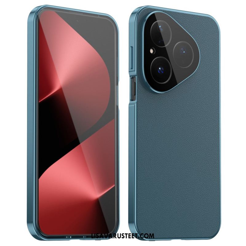 Case Huawei Pura 80 Puhelinkuoret Nahkakuviointi Ja Karkaistusta Lasista Valmistettu Näytönsuoja