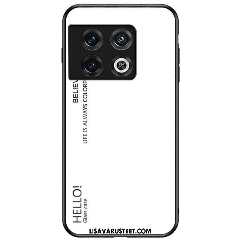 Case OnePlus 10 Pro 5G Karkaistu Lasi Hello