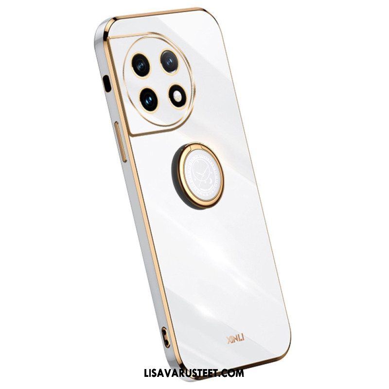 Case OnePlus 11 5G Kultaiset Reunat Rengastuella