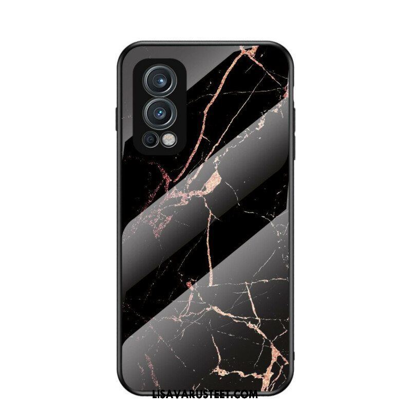 Case OnePlus Nord 2 5G Marmorivärit Karkaistu Lasi