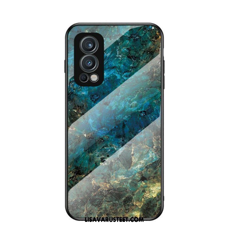 Case OnePlus Nord 2 5G Marmorivärit Karkaistu Lasi