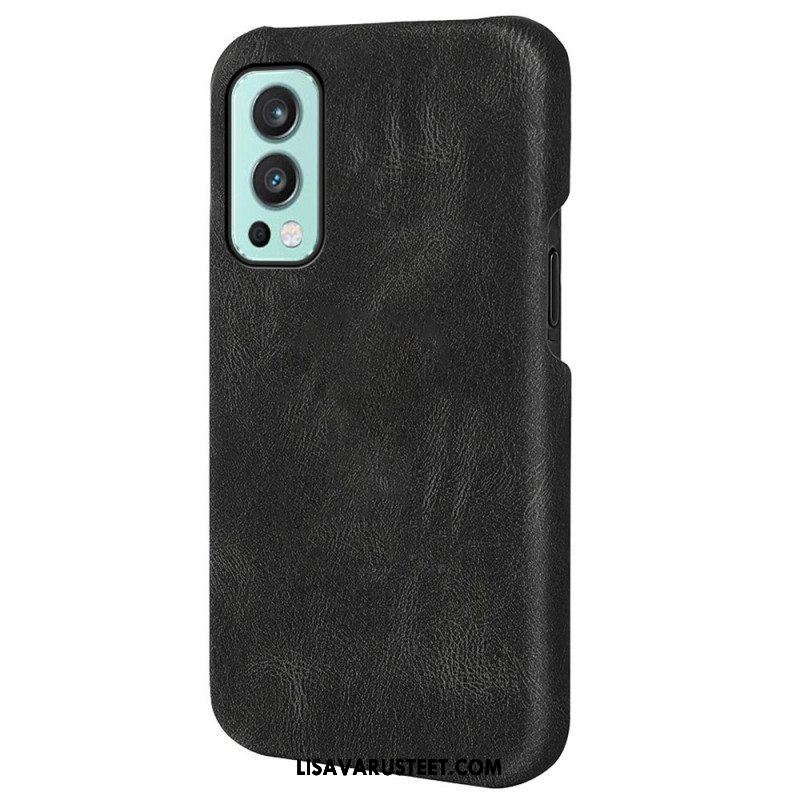 Case OnePlus Nord 2 5G Uusia Värejä Elegance Leather Effect