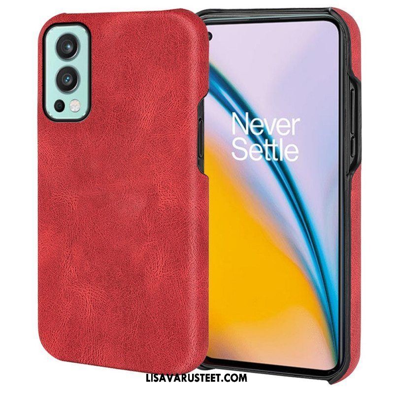 Case OnePlus Nord 2 5G Uusia Värejä Elegance Leather Effect