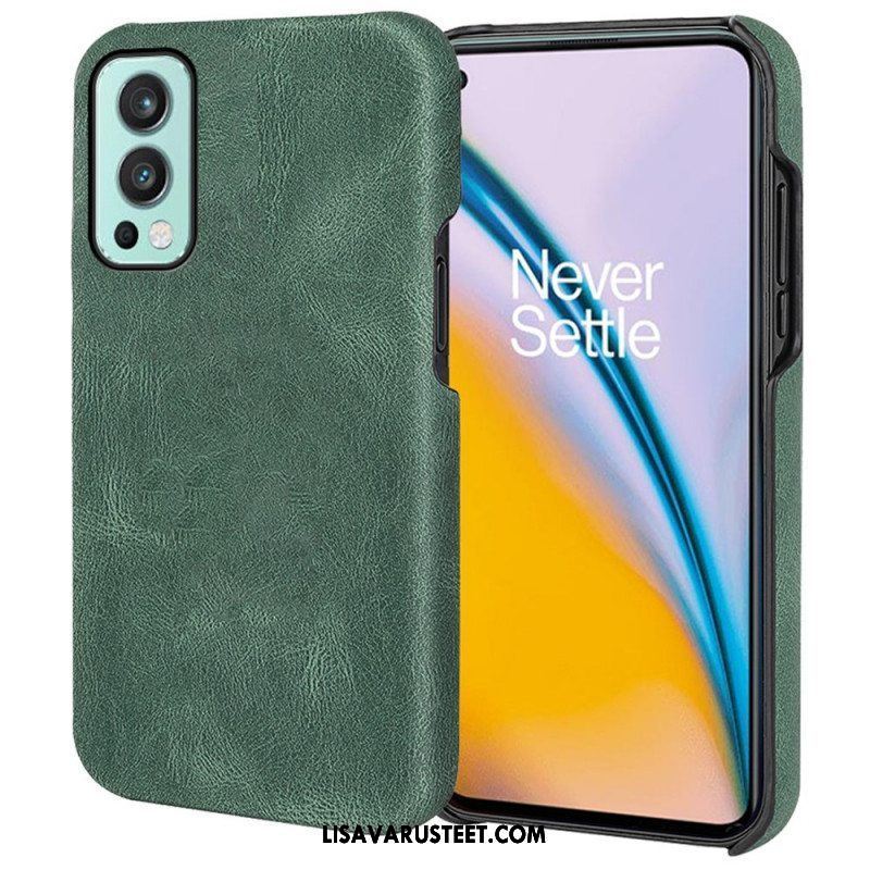Case OnePlus Nord 2 5G Uusia Värejä Elegance Leather Effect