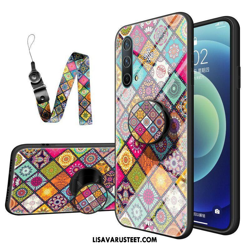 Case OnePlus Nord CE 5G Patchwork Magneettipidike