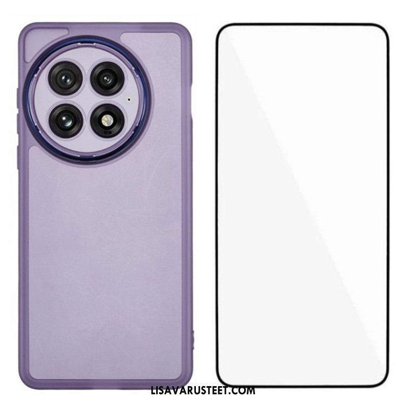 Case Oneplus 13 Puhelinkuoret 2-in-1 Sävytetty Kirkas Näytönsuoja Karkaistulla Lasilla