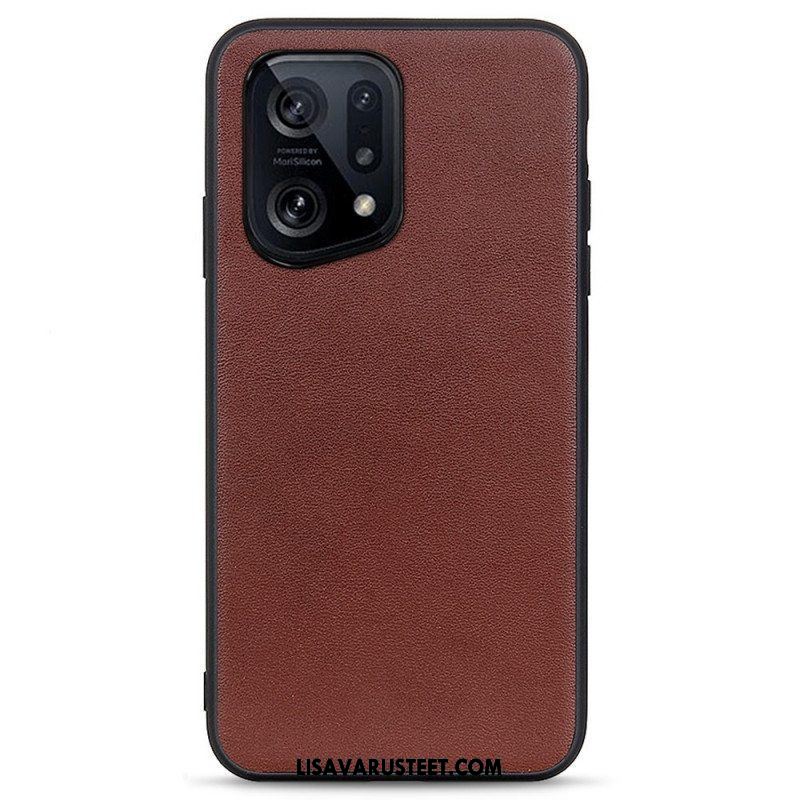 Case Oppo Find X5 Nahka