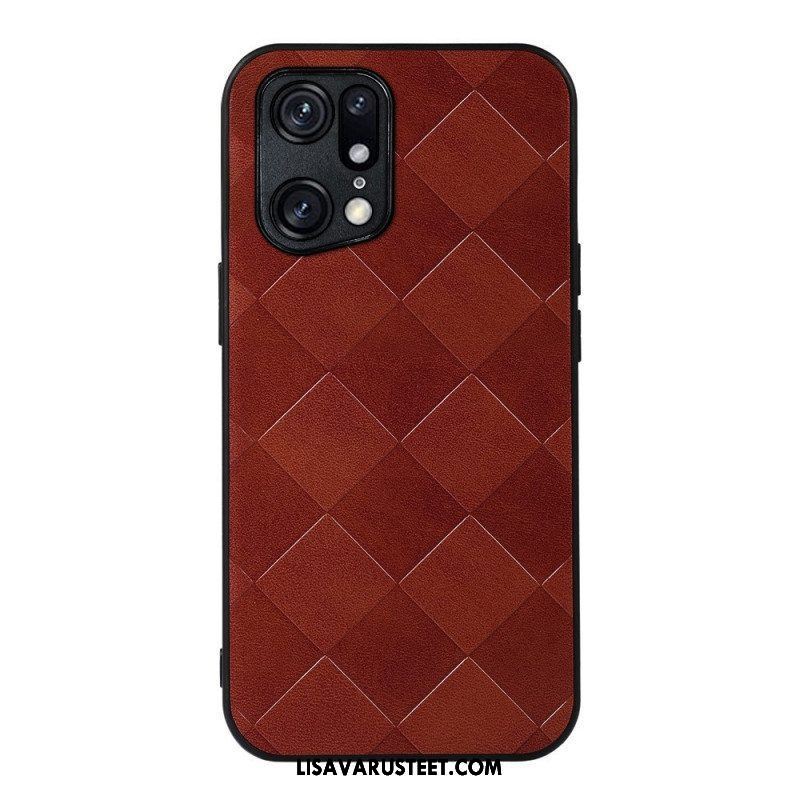 Case Oppo Find X5 Pro Kudottu Rakenne