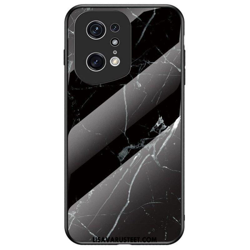 Case Oppo Find X5 Pro Marmorivärit Karkaistu Lasi