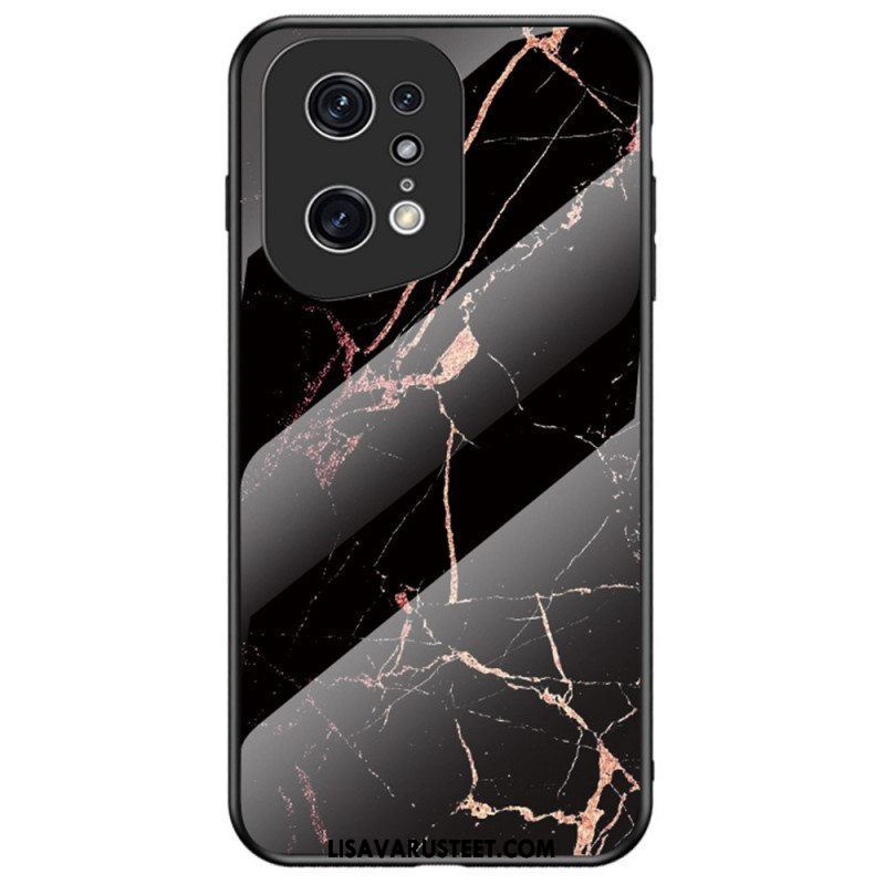 Case Oppo Find X5 Pro Marmorivärit Karkaistu Lasi