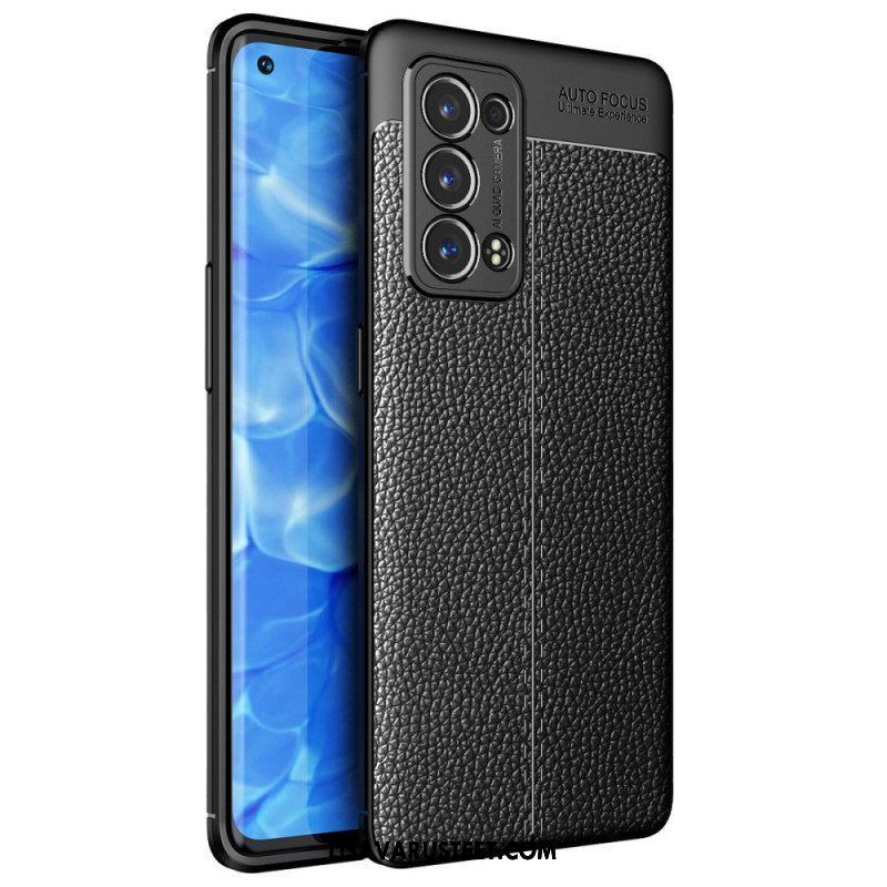 Case Oppo Reno 6 Pro 5G Litchi Double Line Nahka