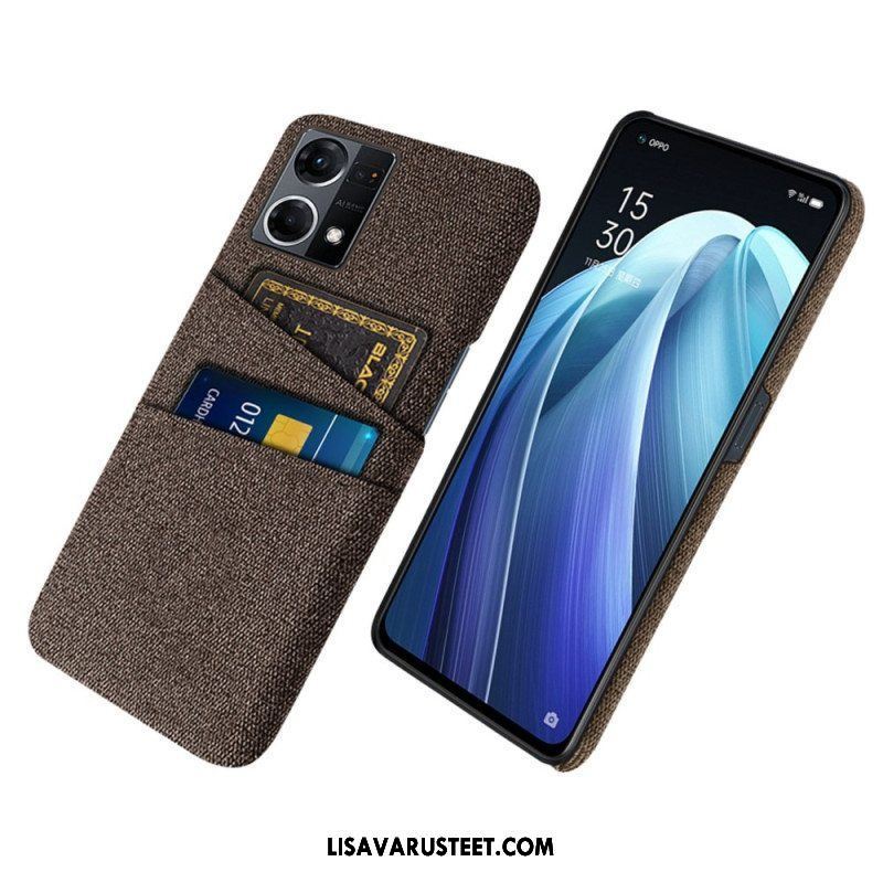 Case Oppo Reno 7 Kangas Korttipidike