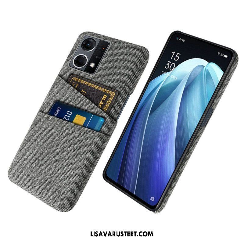 Case Oppo Reno 7 Kangas Korttipidike