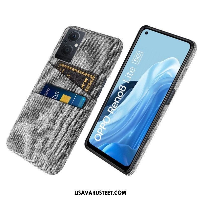 Case Oppo Reno 8 Lite Korttipidikkeen Kangas