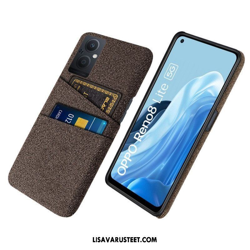 Case Oppo Reno 8 Lite Korttipidikkeen Kangas