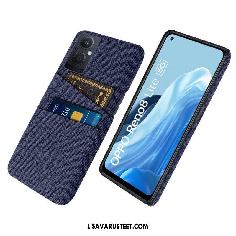 Case Oppo Reno 8 Lite Korttipidikkeen Kangas