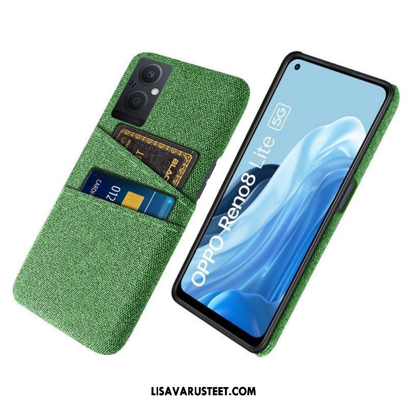 Case Oppo Reno 8 Lite Korttipidikkeen Kangas