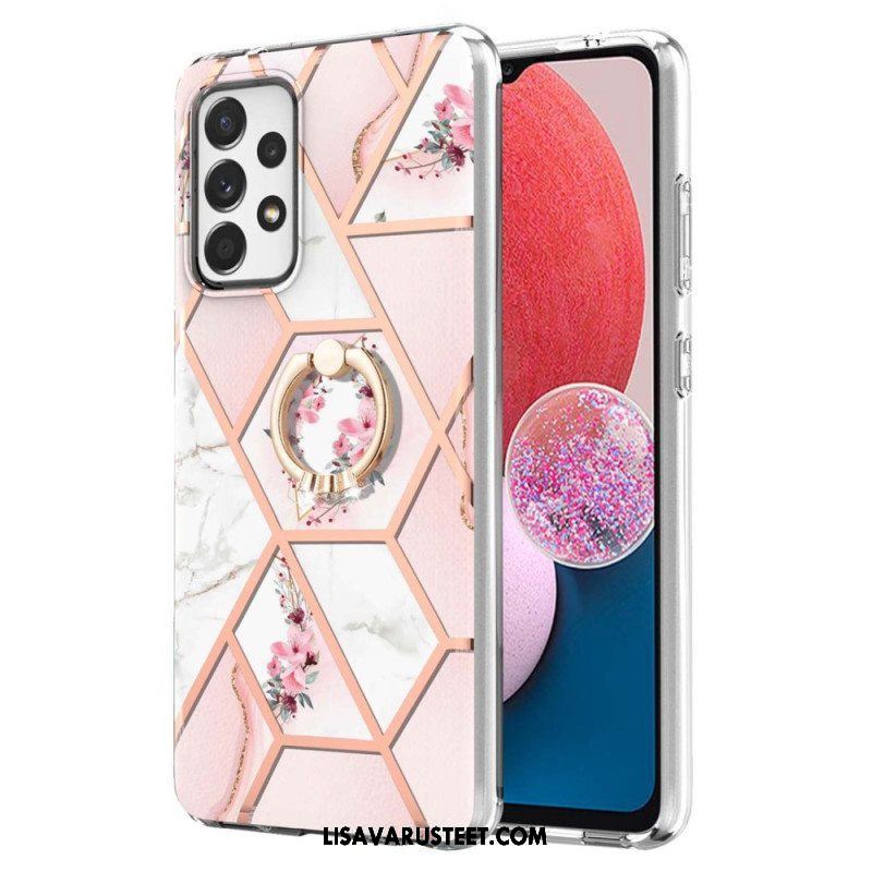 Case Samsung Galaxy A13 Sormus-kiinnike Kukat