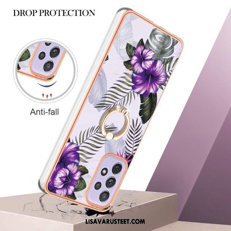 Case Samsung Galaxy A13 Sormus-kiinnike Kukat