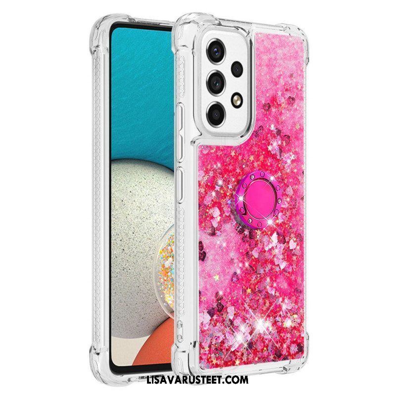 Case Samsung Galaxy A53 5G Paljetteja Rengastuella