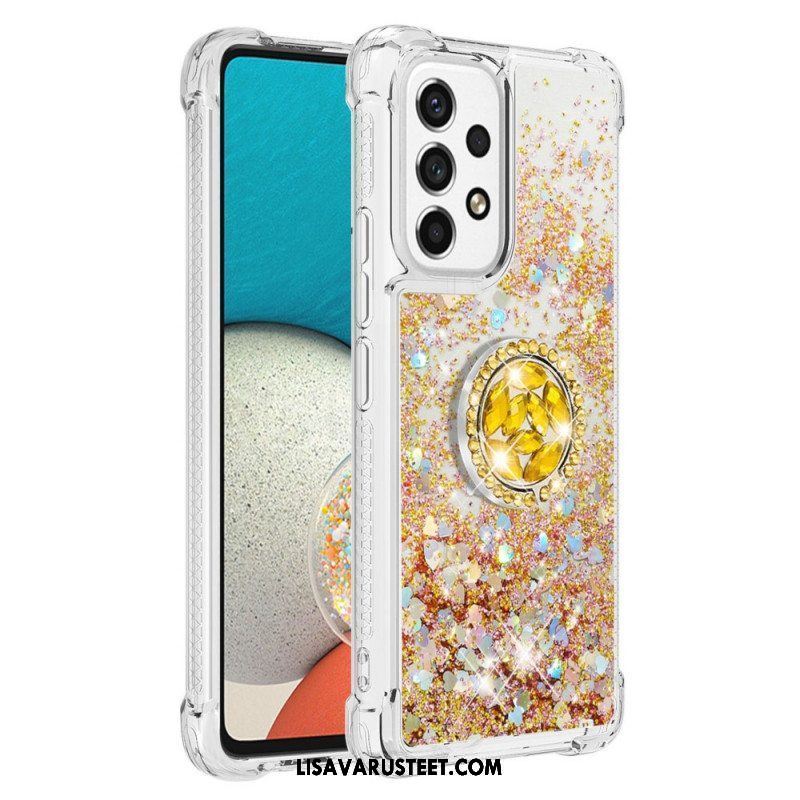 Case Samsung Galaxy A53 5G Paljetteja Rengastuella