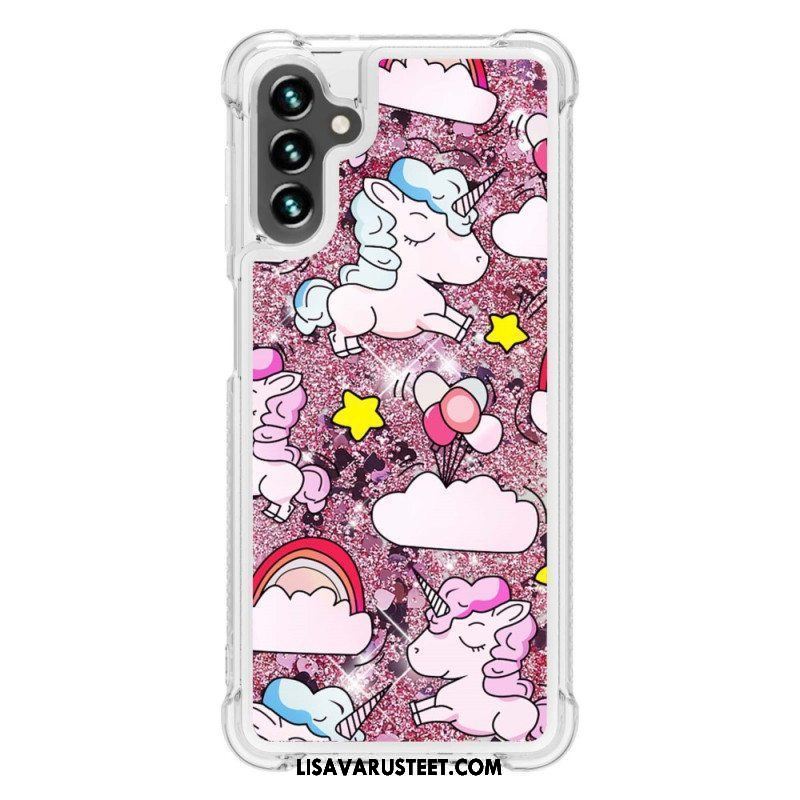 Case Samsung Galaxy A54 5G Kimaltelevat Yksisarviset