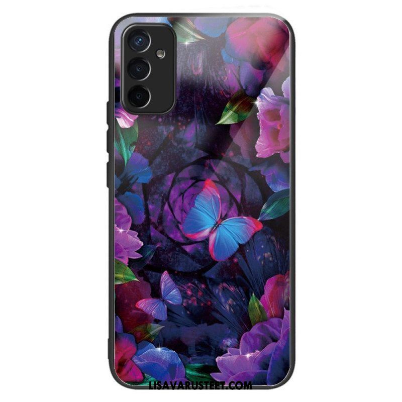 Case Samsung Galaxy M13 Butterflies Variation Karkaistu Lasi