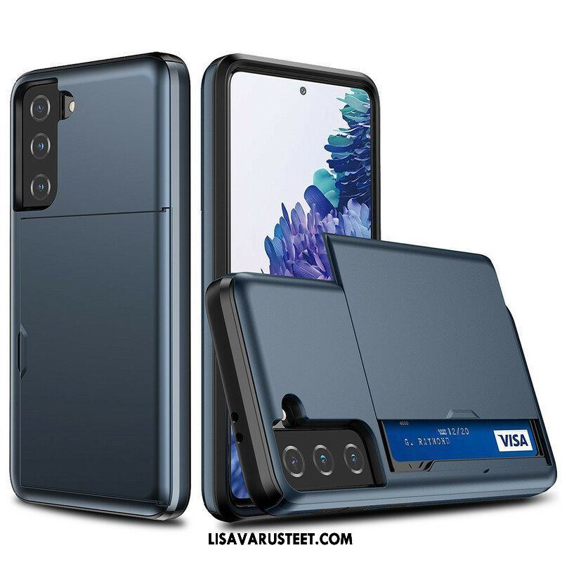 Case Samsung Galaxy S21 FE Vetoketjullinen Korttikotelo