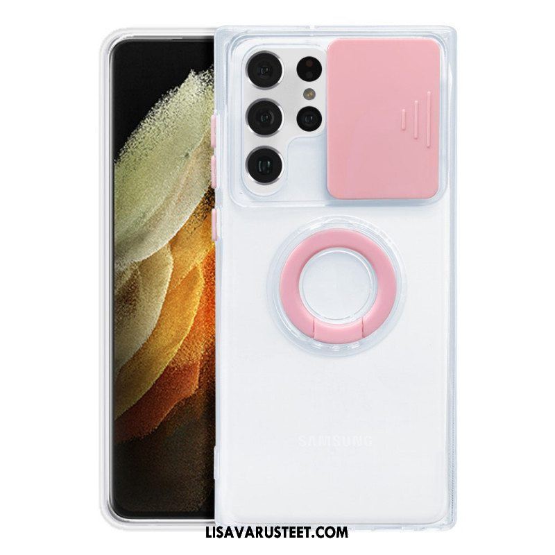 Case Samsung Galaxy S22 Ultra 5G Rengastuki Ja Linssisuojat