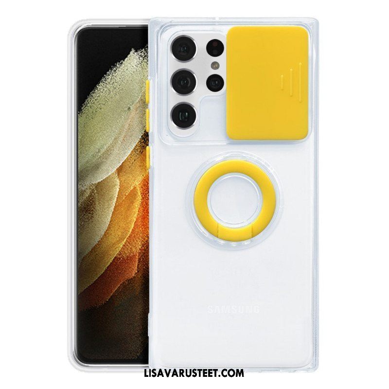 Case Samsung Galaxy S22 Ultra 5G Rengastuki Ja Linssisuojat