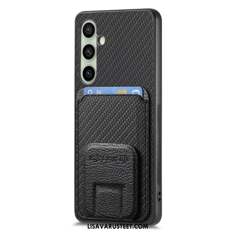 Case Samsung Galaxy S25 5g Puhelinkuoret Hiilikuitukorttikotelo Ja -teline