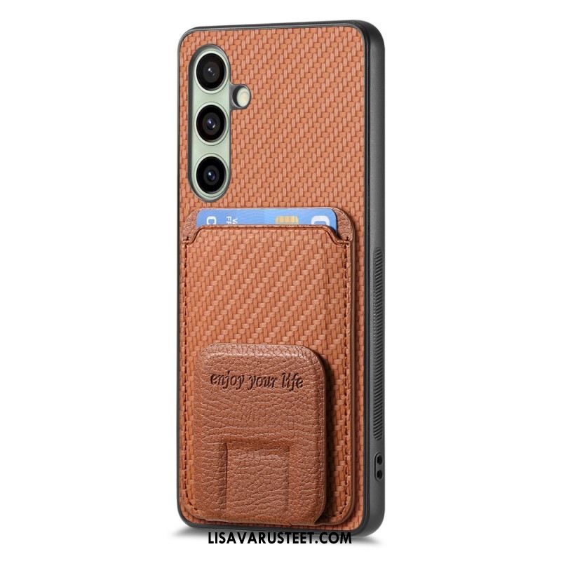 Case Samsung Galaxy S25 5g Puhelinkuoret Hiilikuitukorttikotelo Ja -teline