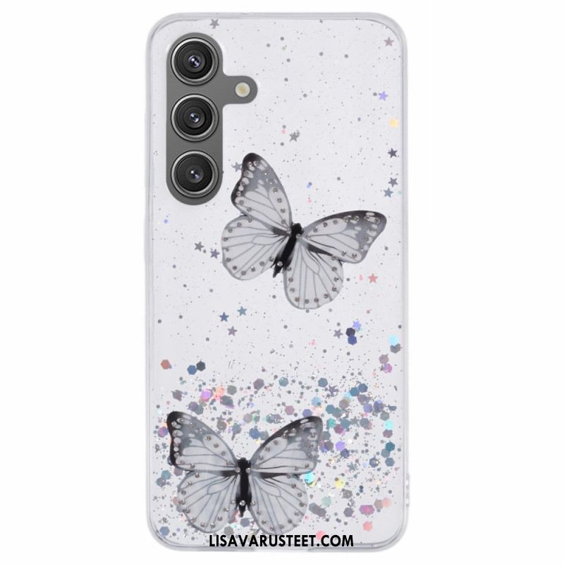 Case Samsung Galaxy S25 Plus 5g Puhelinkuoret Paljetteja Ja Perhosia