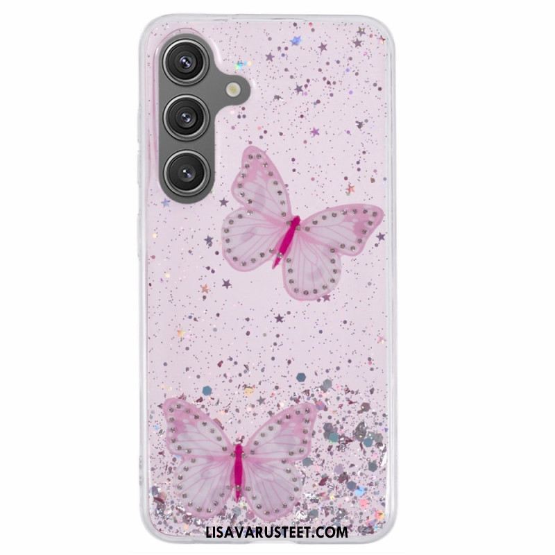 Case Samsung Galaxy S25 Plus 5g Puhelinkuoret Paljetteja Ja Perhosia
