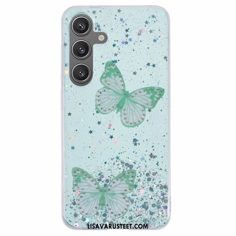 Case Samsung Galaxy S25 Plus 5g Puhelinkuoret Paljetteja Ja Perhosia