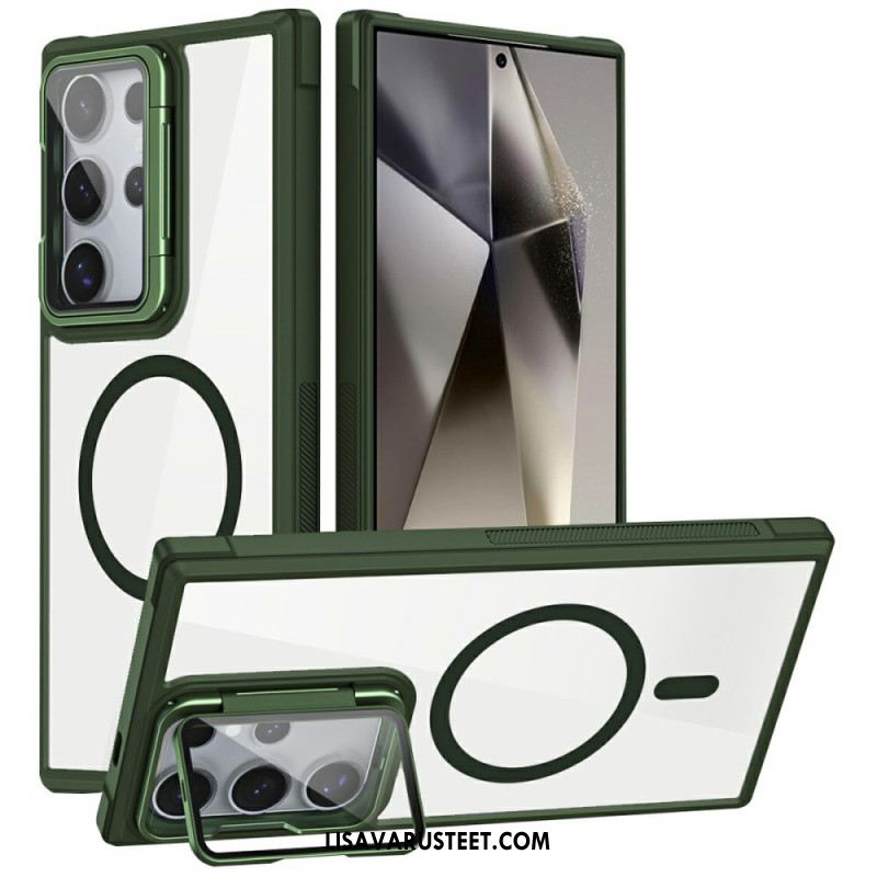 Case Samsung Galaxy S25 Ultra 5g Puhelinkuoret Magsafe-yhteensopiva Sisäänrakennetulla Jalustalla