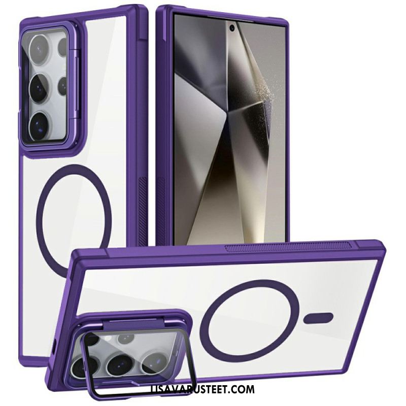 Case Samsung Galaxy S25 Ultra 5g Puhelinkuoret Magsafe-yhteensopiva Sisäänrakennetulla Jalustalla