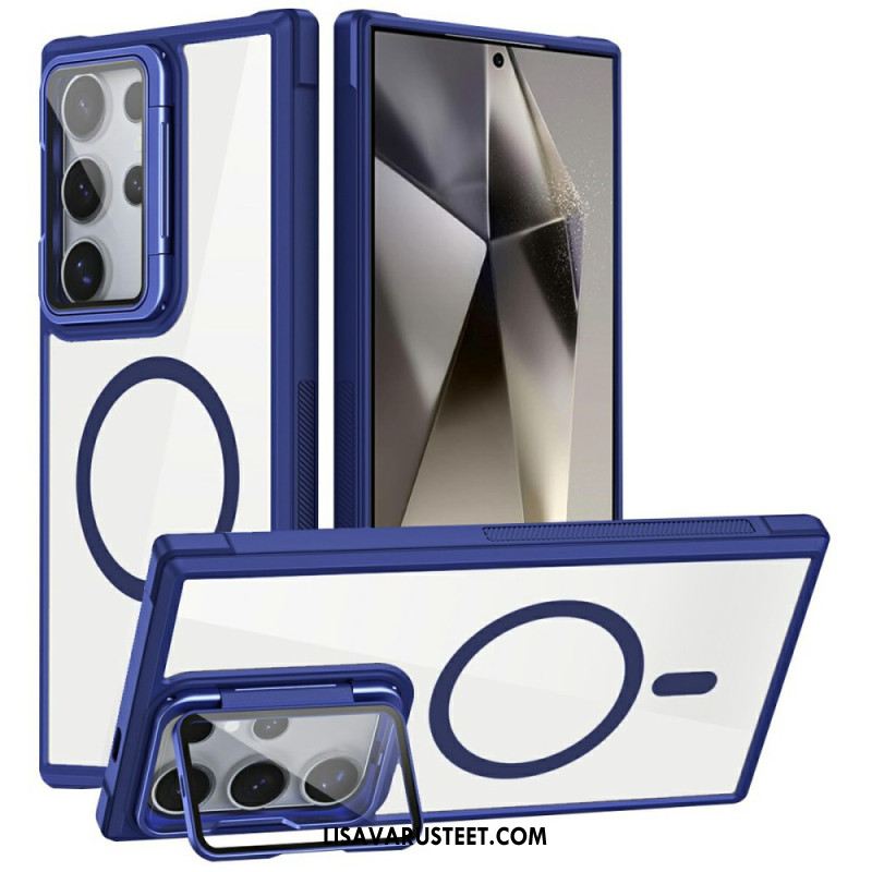 Case Samsung Galaxy S25 Ultra 5g Puhelinkuoret Magsafe-yhteensopiva Sisäänrakennetulla Jalustalla