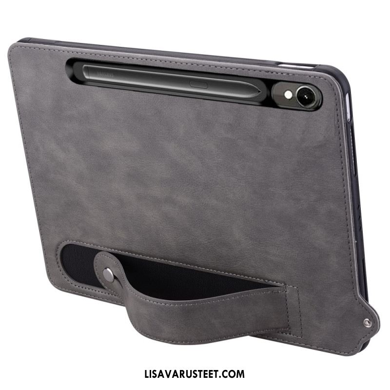 Case Samsung Galaxy Tab S10 Fe Puhelinkuoret Nahkaefekti Hihnalla