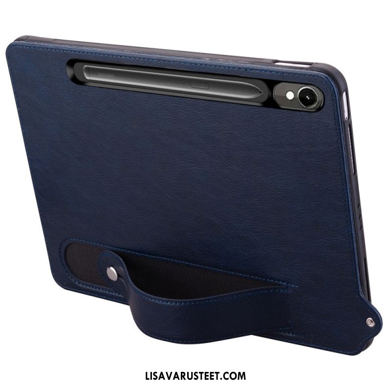 Case Samsung Galaxy Tab S10 Fe Puhelinkuoret Nahkaefekti Hihnalla